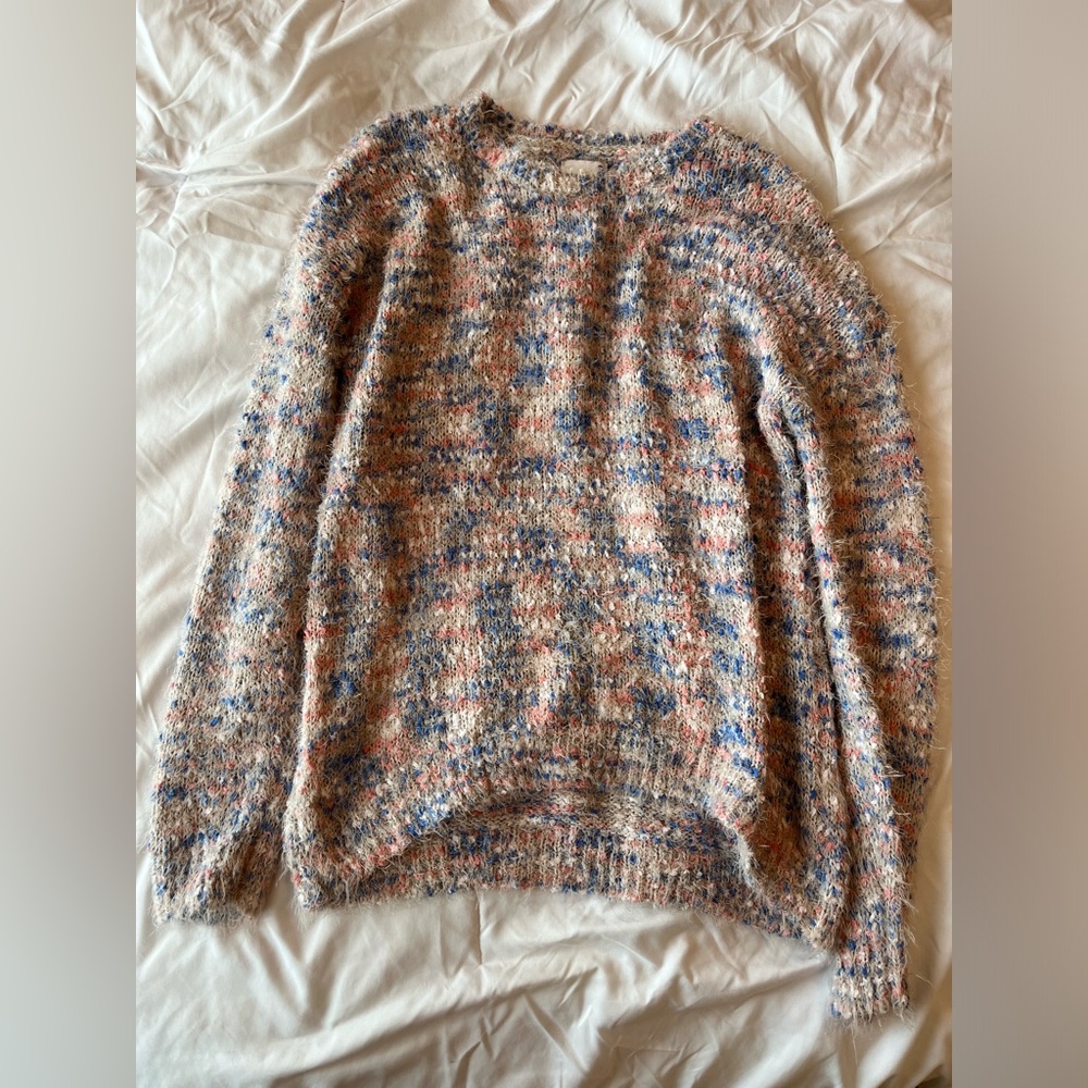 Fuzzy Cotton Candy Colored Sweater